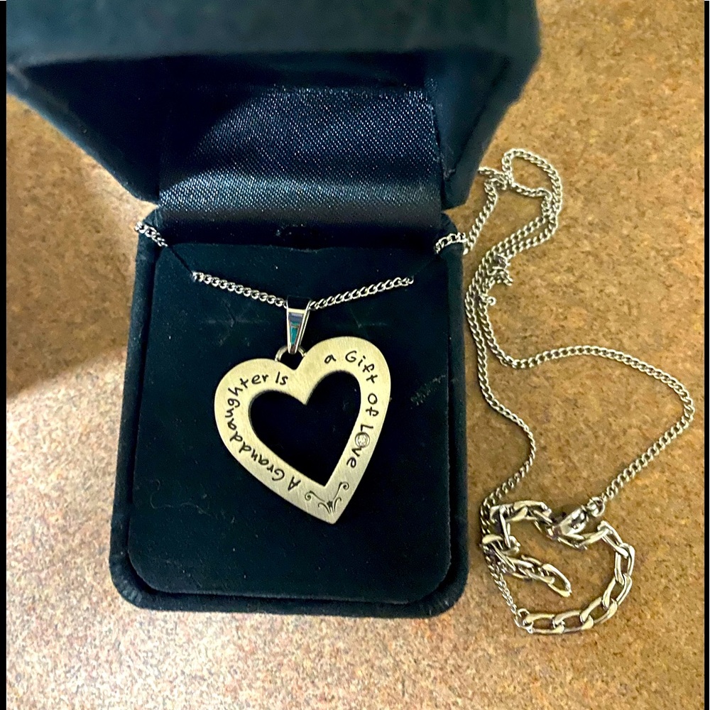 Granddaughter Sterling Silver❤️Pendant w/Neckchain